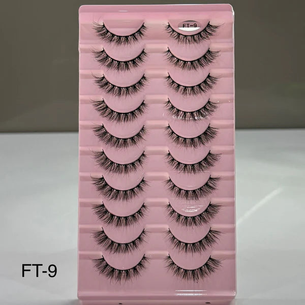 10 Pair Mink Eyelashes (FT-9)