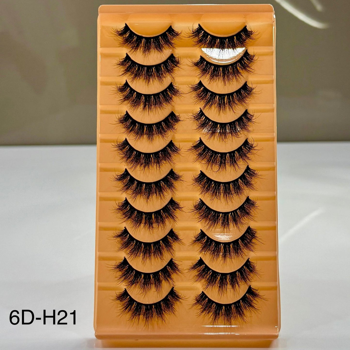 10 Pair Mink Eyelashes (6D-H21)