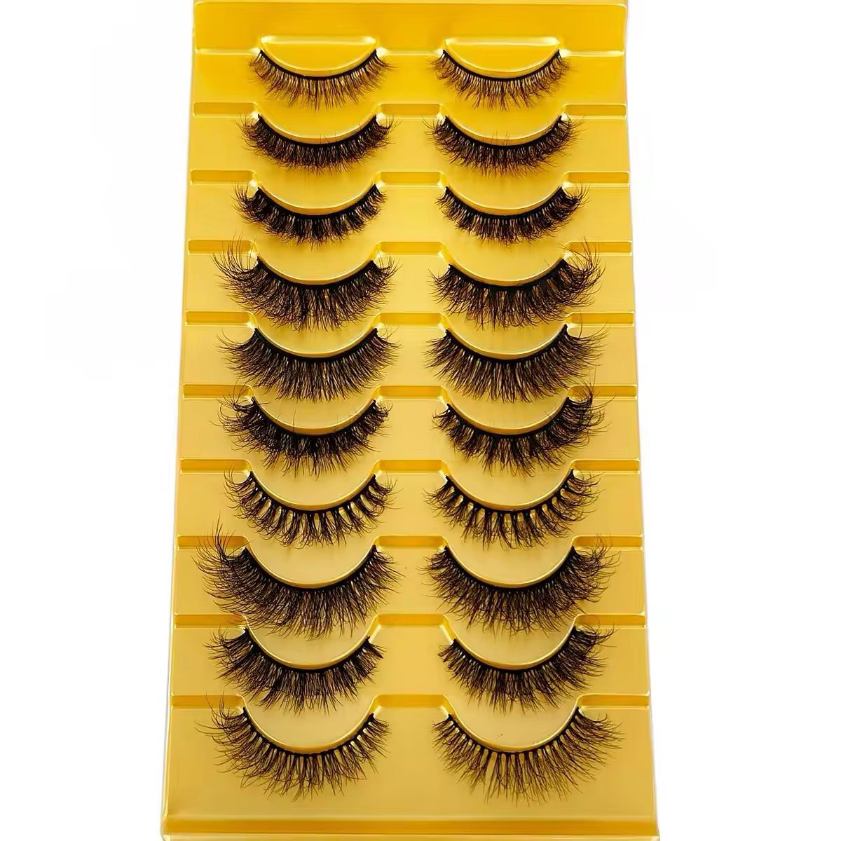 10 Pair Mink Eyelashes (6DH-B)