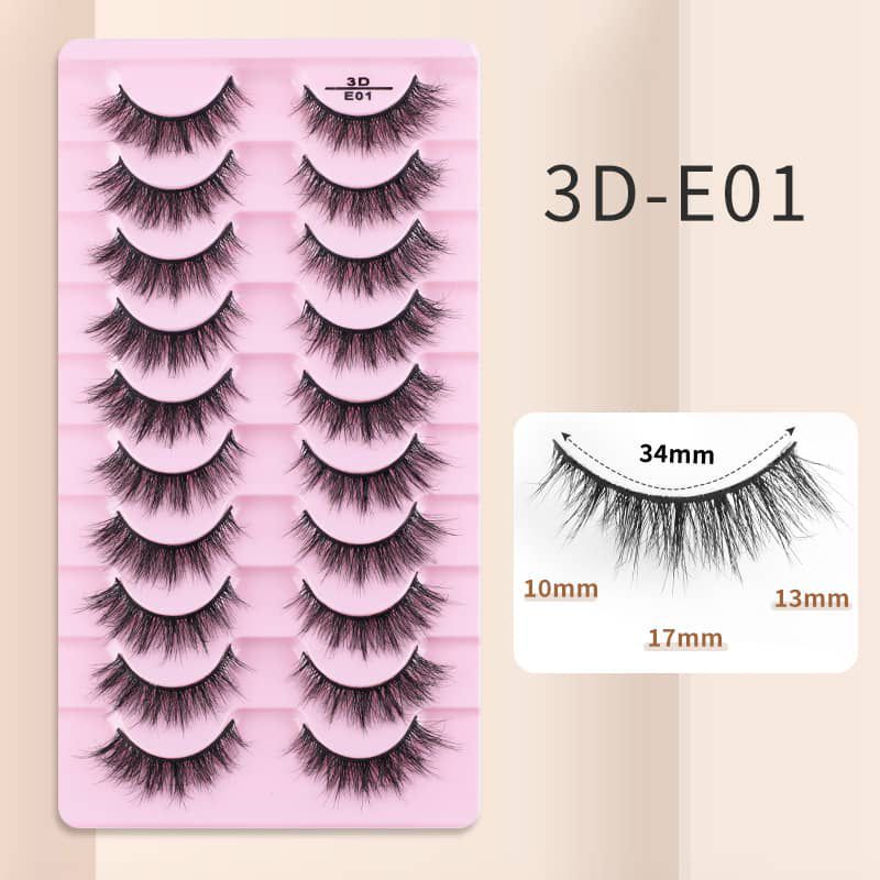 10 Pairs EyeLashes (3D-E01)