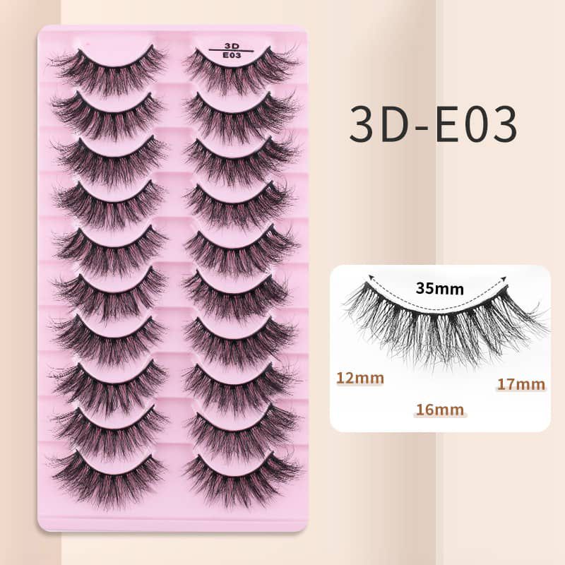 10 Pairs EyeLashes (3D-E03)