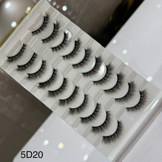 10 Pairs Eyelashes (5D20)