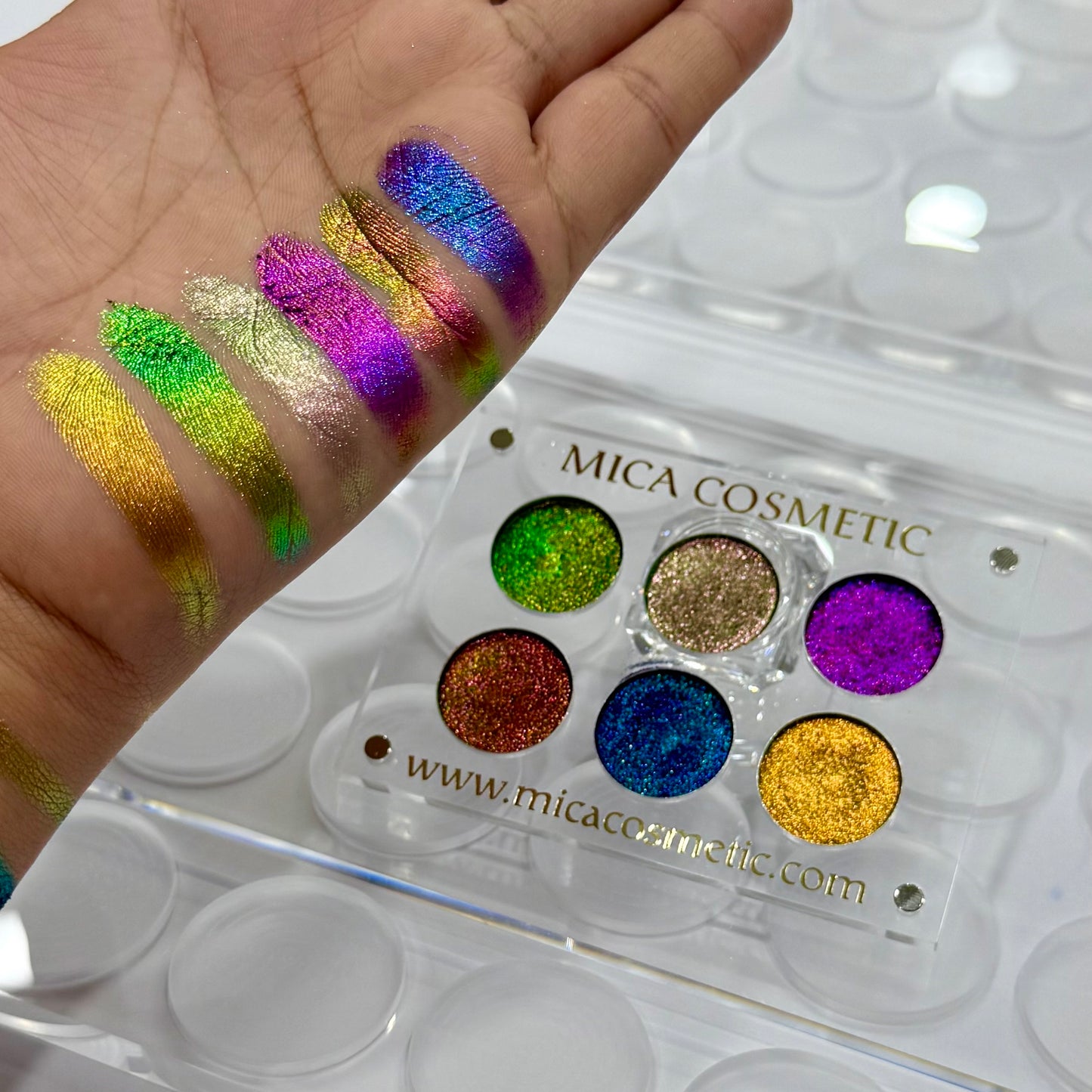 Mica Cosmetic 6in1 Multichrome Eyeshadow palette