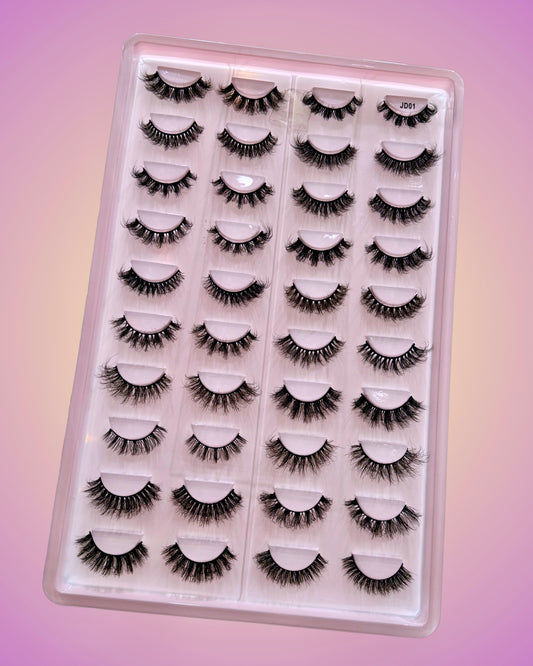 20 Pairs Mink Eye Lashes