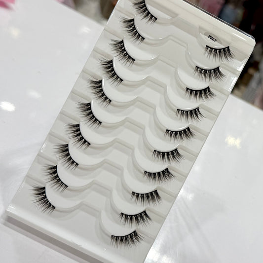 Half Eyelashes 10 Pairs in 1 (Pb62)