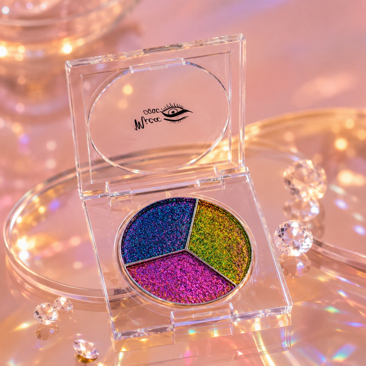Multichrome 3in1 pressed eyeshadow palette (1186)