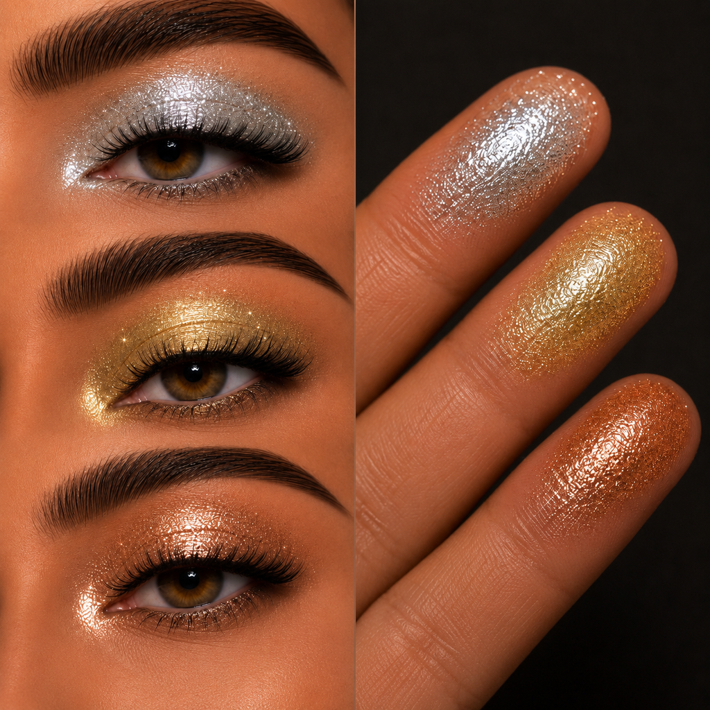 3in1 Diamond pearl Pressed palette