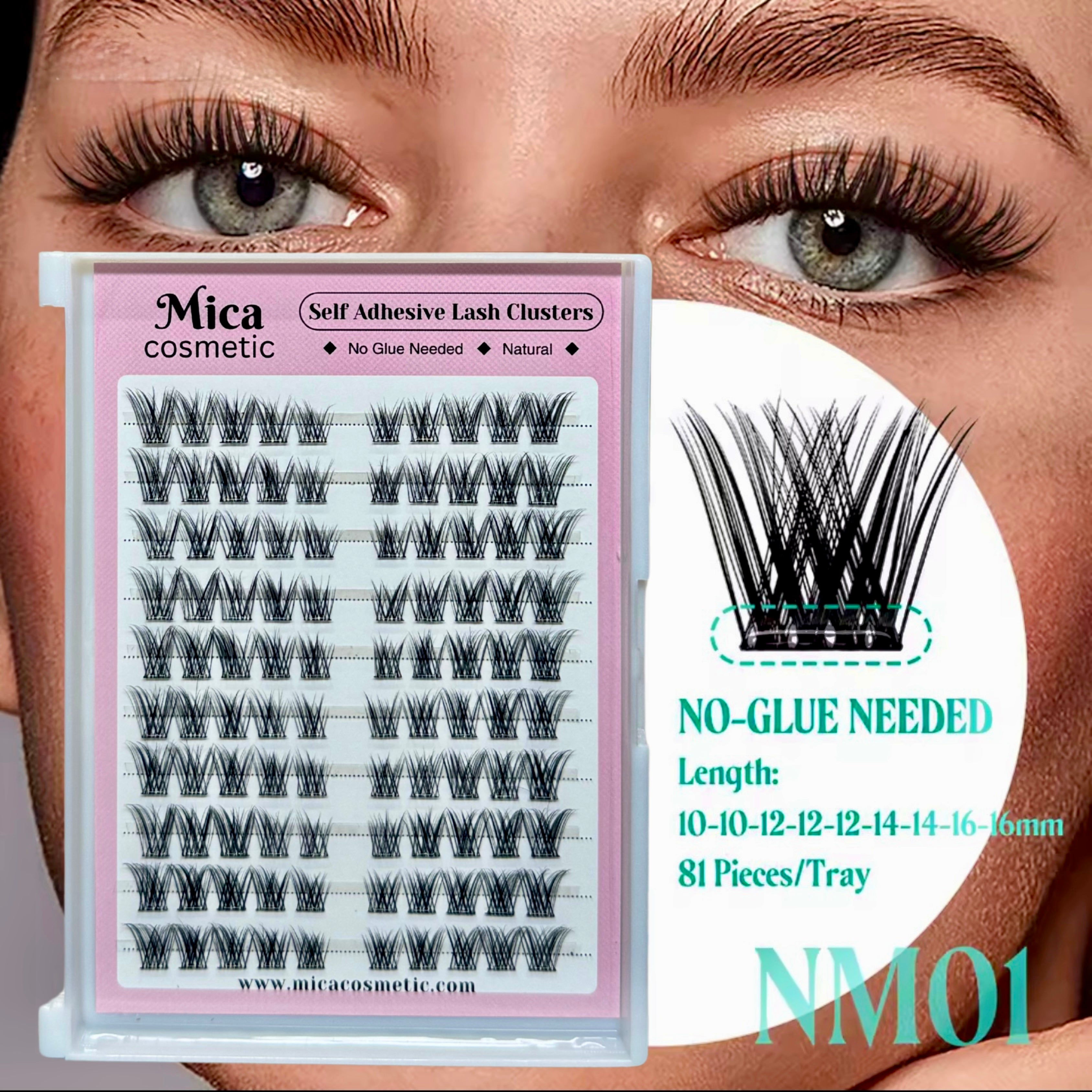 Cluster Lashes KZ49 (Self Adhesive)