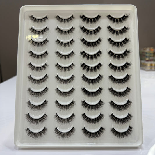 20 PAIR MINK EYE LASHES