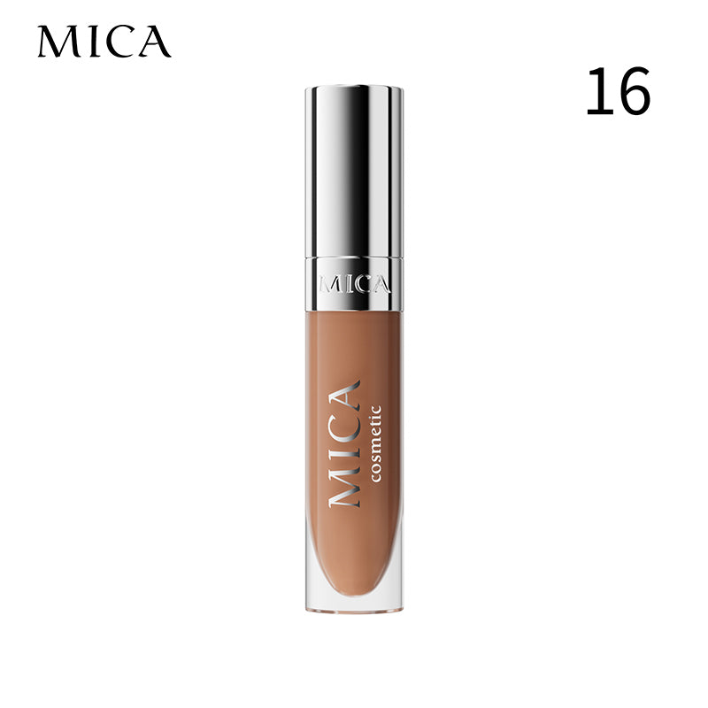 MICA cosmetic concealer bottle on a white background