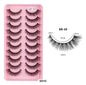 10 Pairs Mink Eyelashes (6D-10)