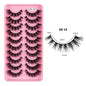 10 Pairs Mink Eyelashes (6D-14)