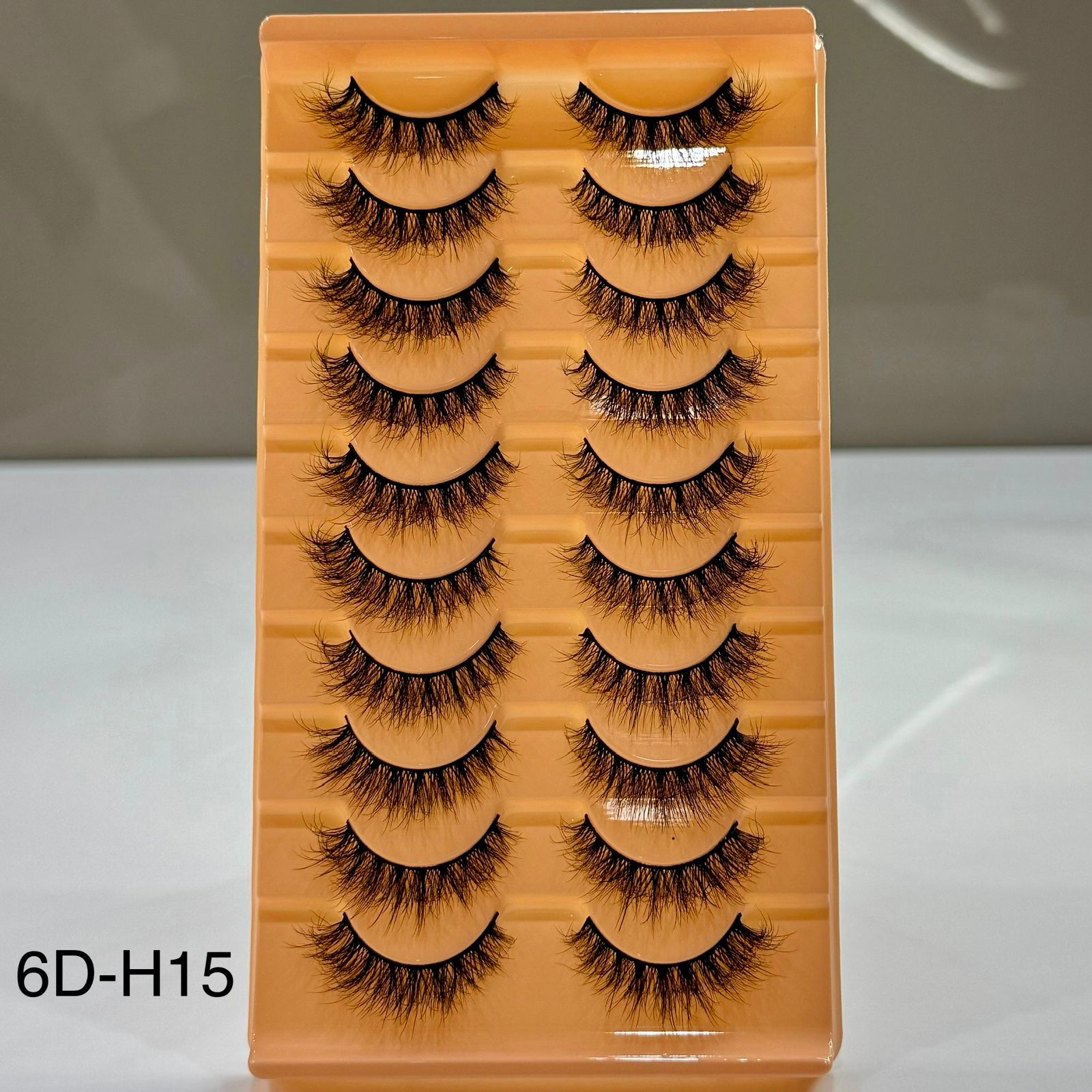 10 أزواج من رموش المنك (6D-H15)