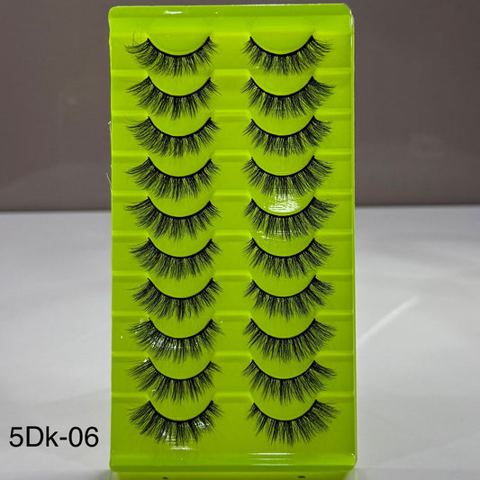 10 Pair Mink Eyelashes (5DK-06)