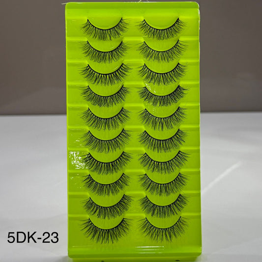 10 Pair Mink Eyelashes (5DK-23)