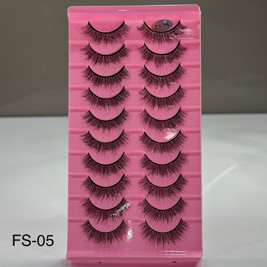 10 Pair Mink Eyelashes (FS-05)