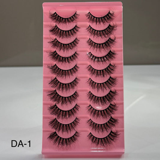 10 Pair Mink Eyelashes (DA-1)