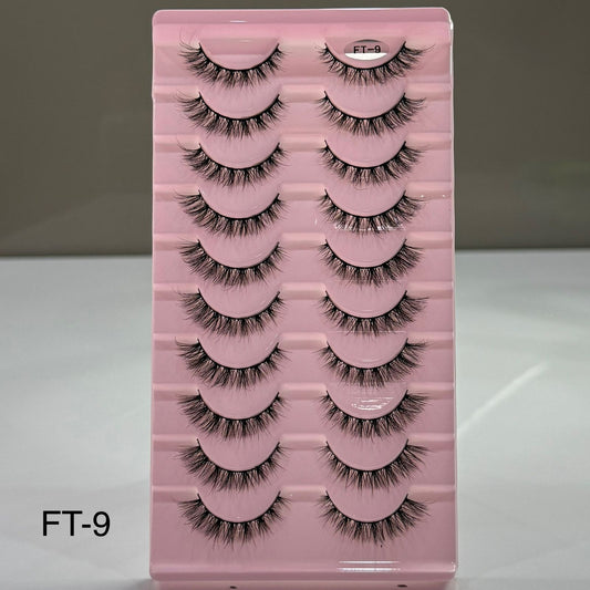 10 Pair Mink Eyelashes (FT-9)