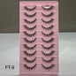 10 Pair Mink Eyelashes (FT-9)