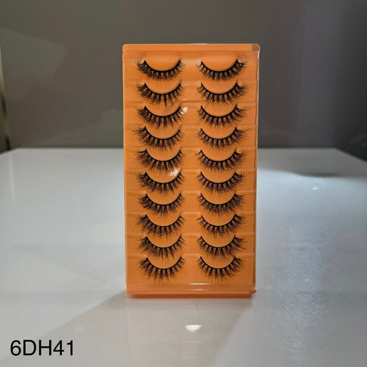 10 Pair Mink Eyelashes (6DH41)