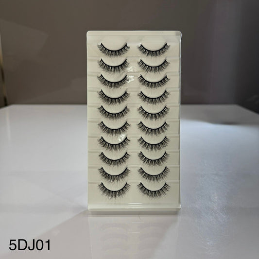 10 Pair Mink Eyelashes (5DJ01)