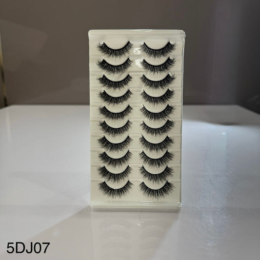 10 Pair Mink Eyelashes (5DJ07)