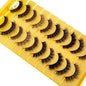 10 Pair Mink Eyelashes (6DH-E)
