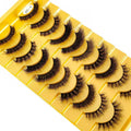 10 Pair Mink Eyelashes (6DH-D)