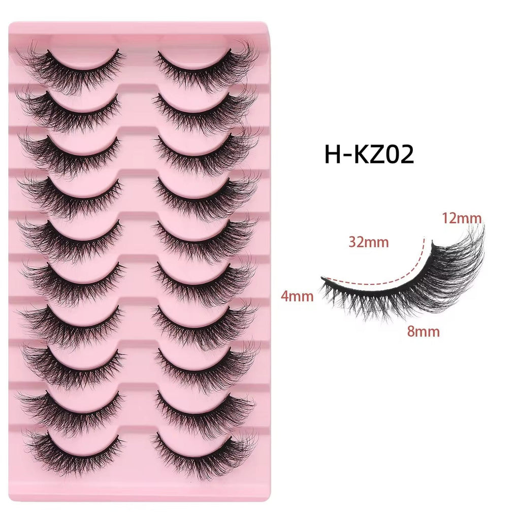 10 Pair Mink Eyelashes (KZ02)
