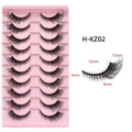 10 Pair Mink Eyelashes (KZ02)
